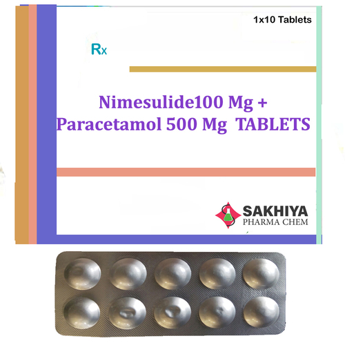 Nimesulide100Mg + Paracetamol 500Mg Tablets General Medicines