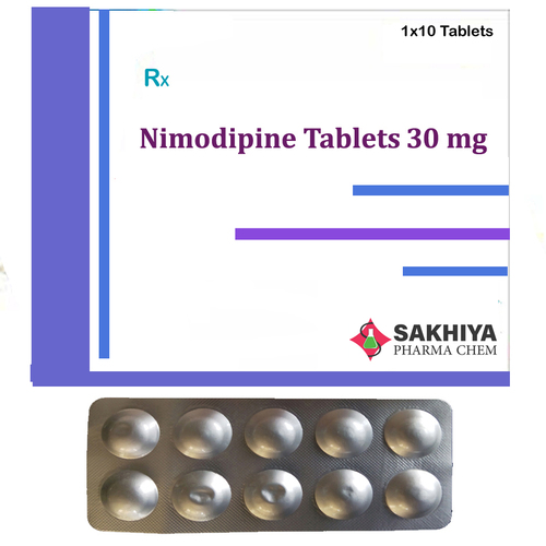 Nimodipine Tablets - 30 mg | Easy-to-Store, High Blood Pressure Treatment, Recommended Dosage 2 Tablets/Day