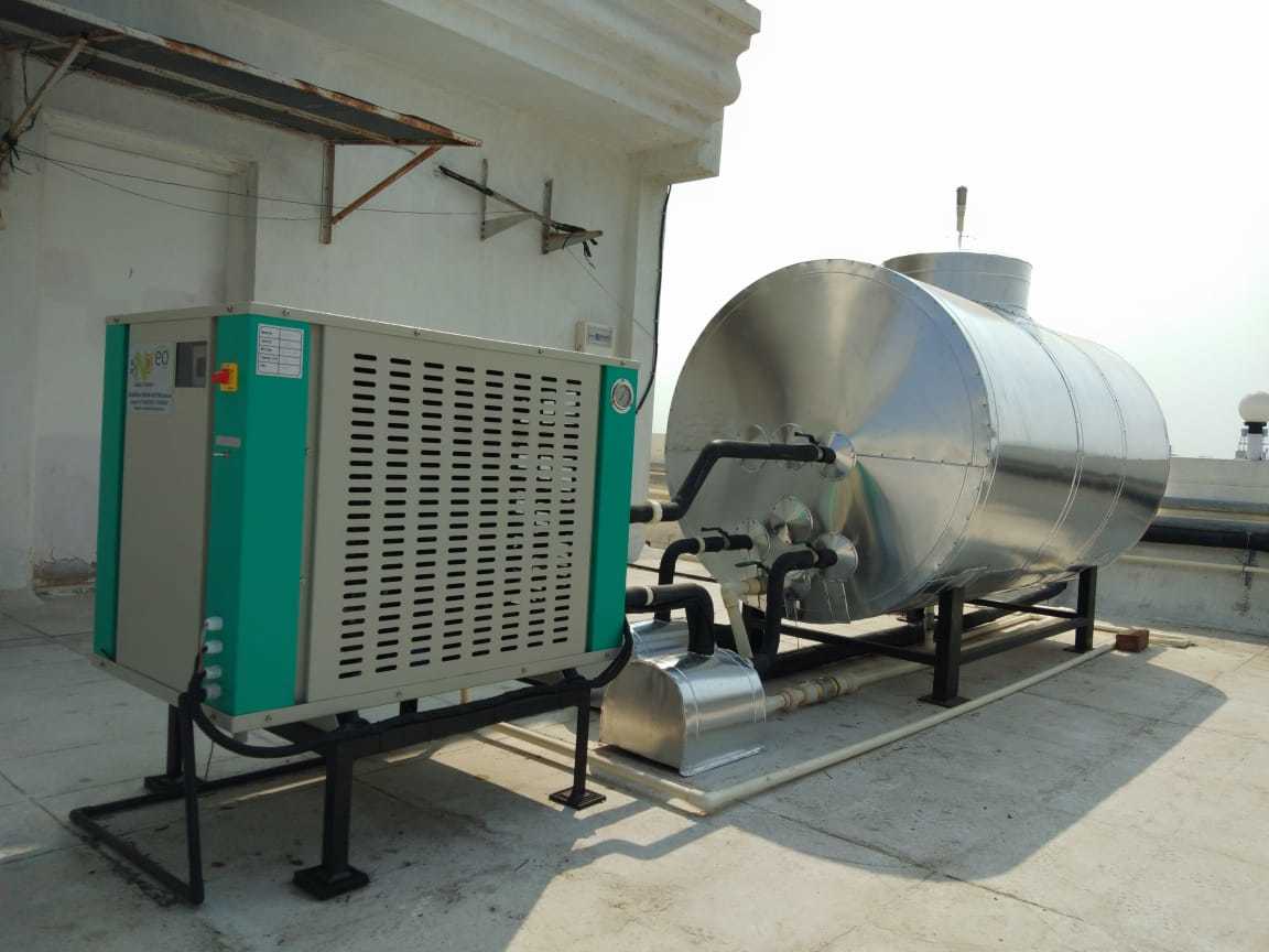 Air Source Water Heater - Stainless Steel, Customized Size | Electric Powered, Industrial Grade Water Pump