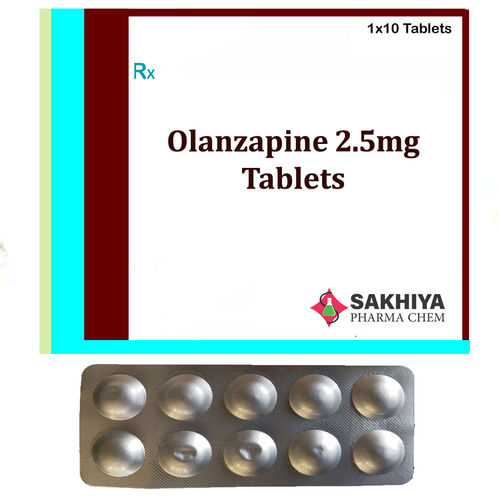 ओलानज़ापाइन 2.5mg टैबलेट सामान्य दवाएं