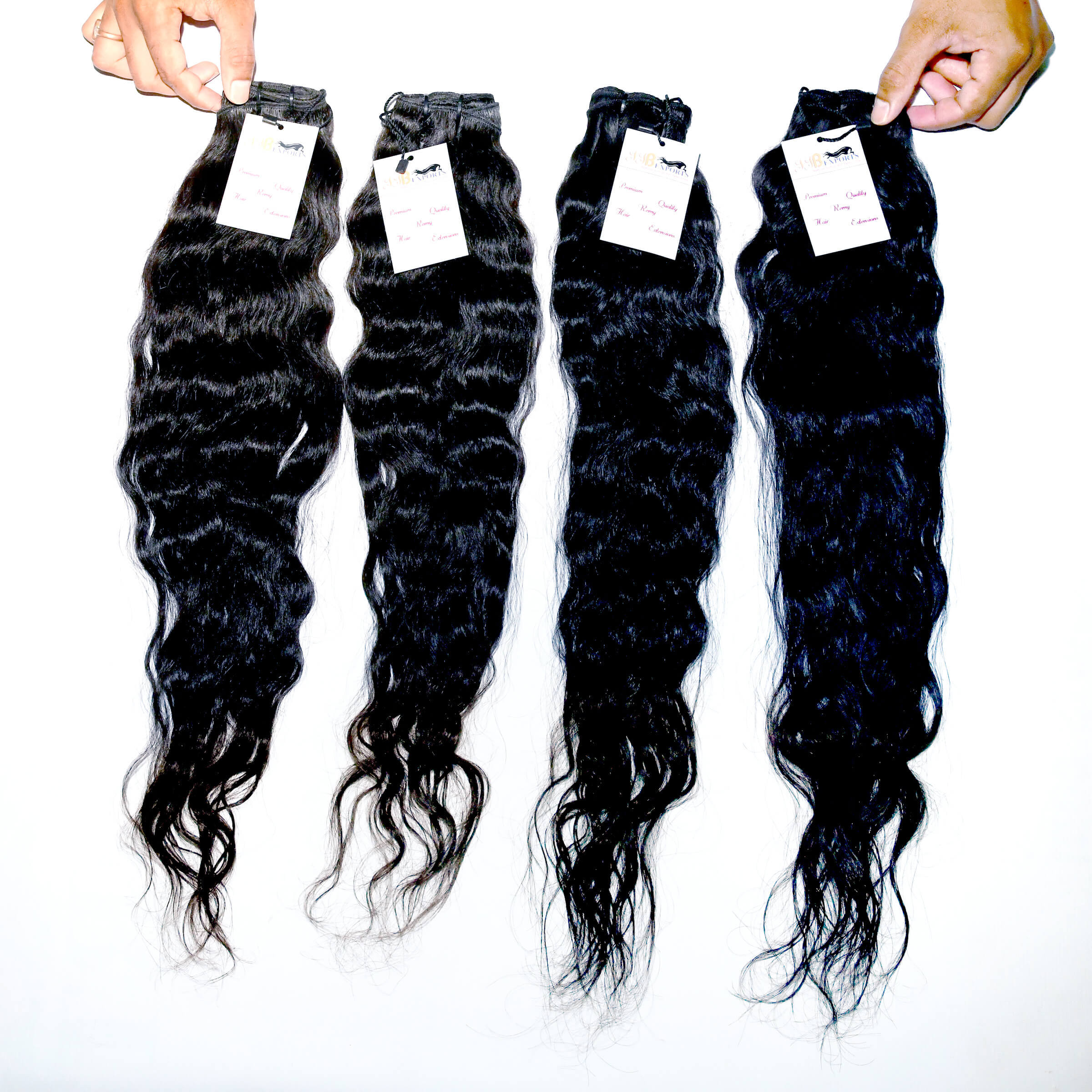 Natural Black Indian Raw Hair Bundles Loose Deep Wave Hair