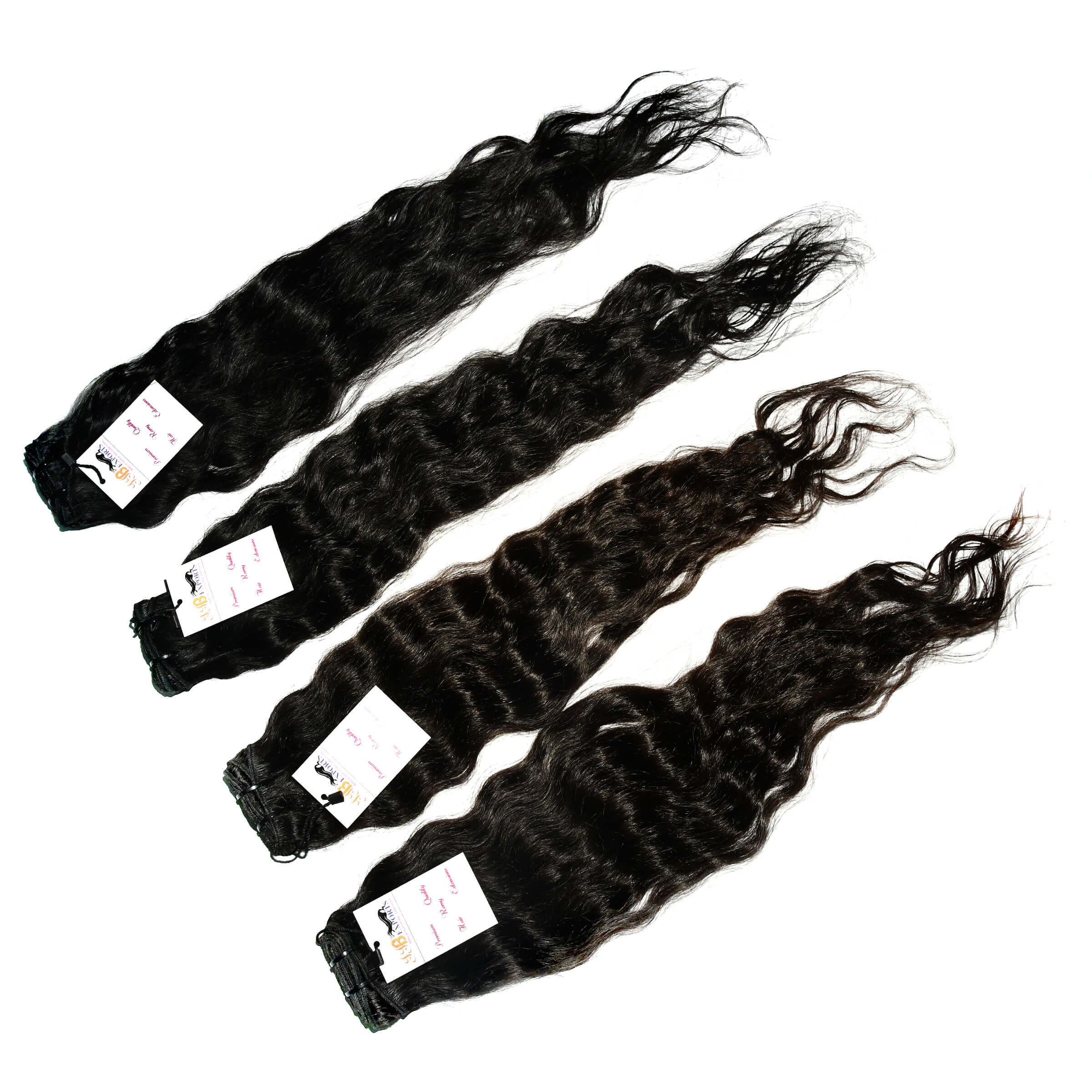 Natural Black Indian Raw Hair Bundles Loose Deep Wave Hair
