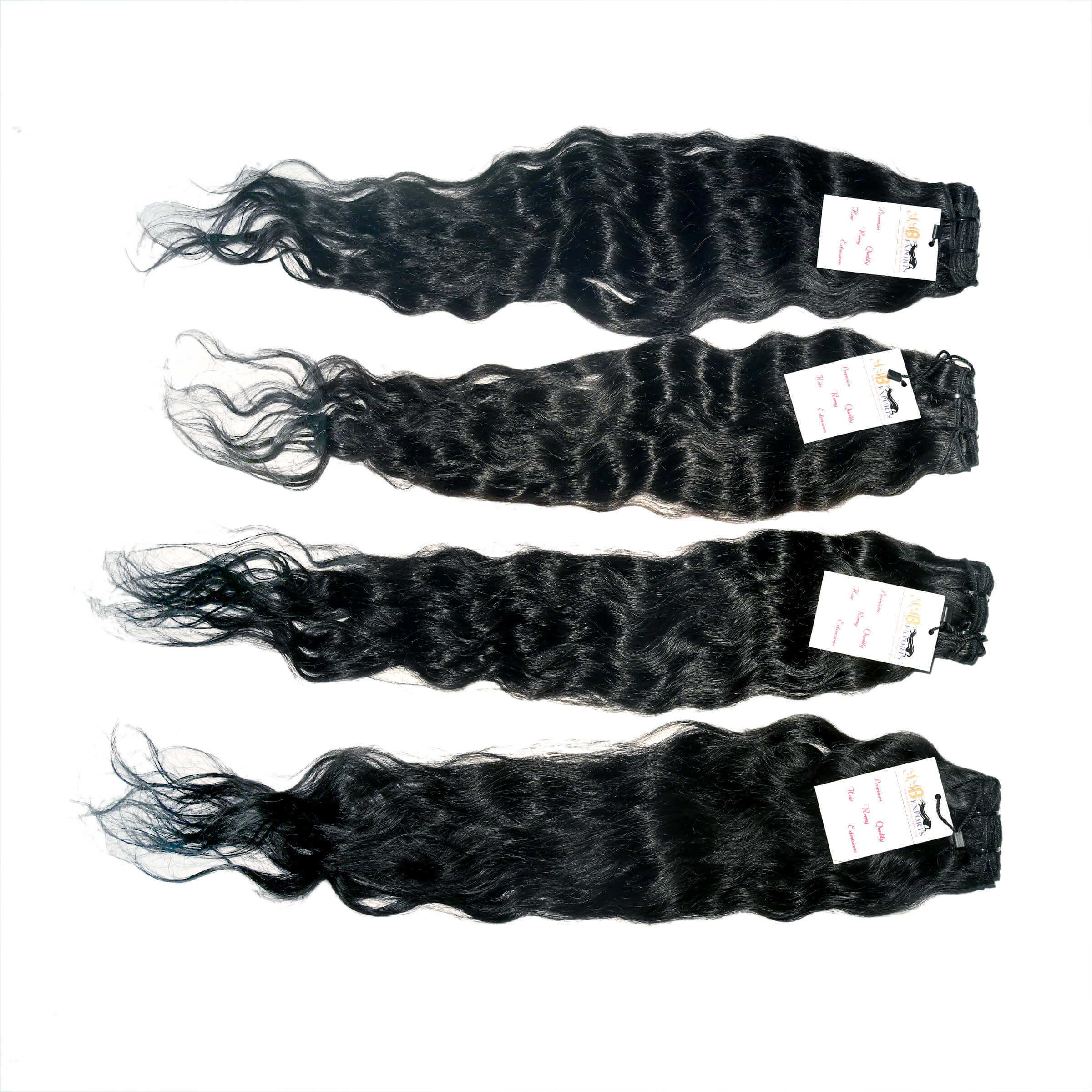 Natural Black Indian Raw Hair Bundles Loose Deep Wave Hair
