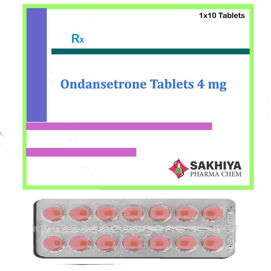 Ondansetrone 4mg Tablets - 2 Tablets/day Dosage | For Gastroenteritis, Room Temperature Storage, Suitable For All