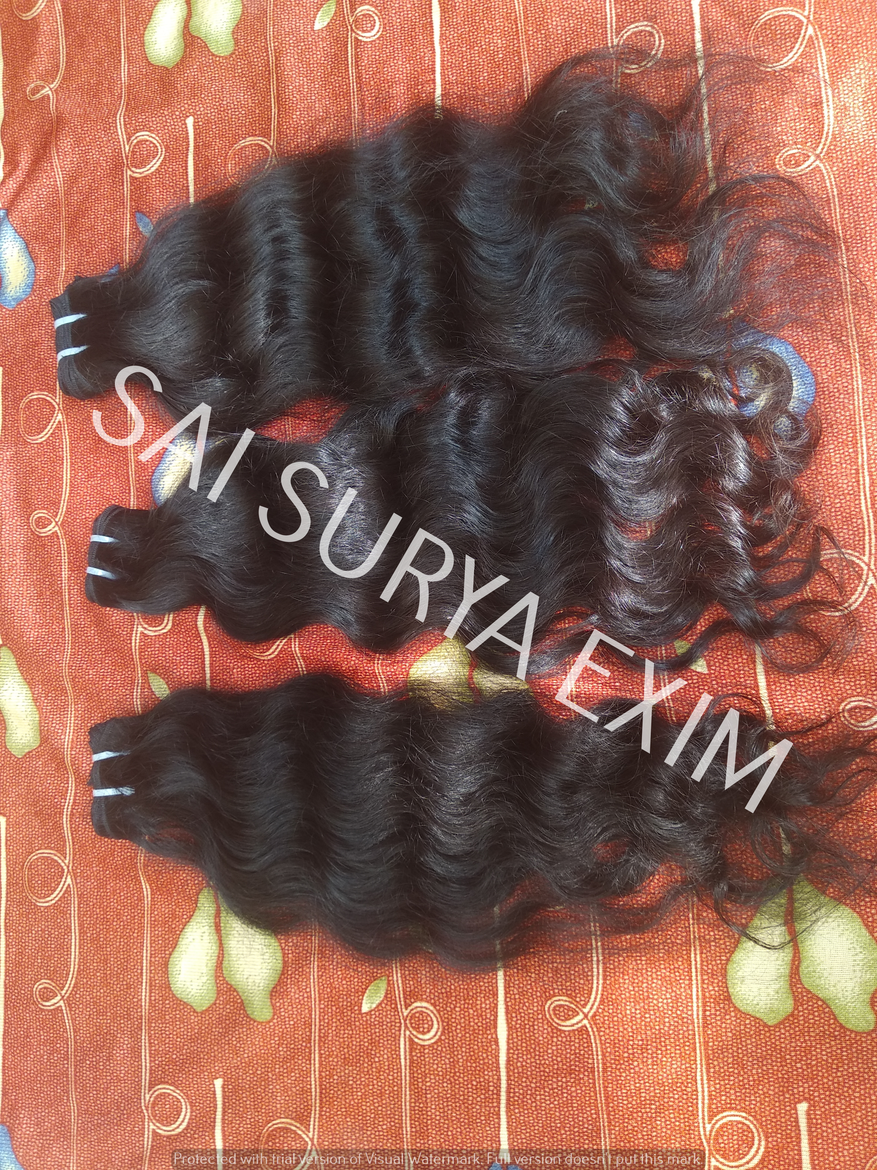 Natural Brown Indian Virgin Long Wavy Human Hair