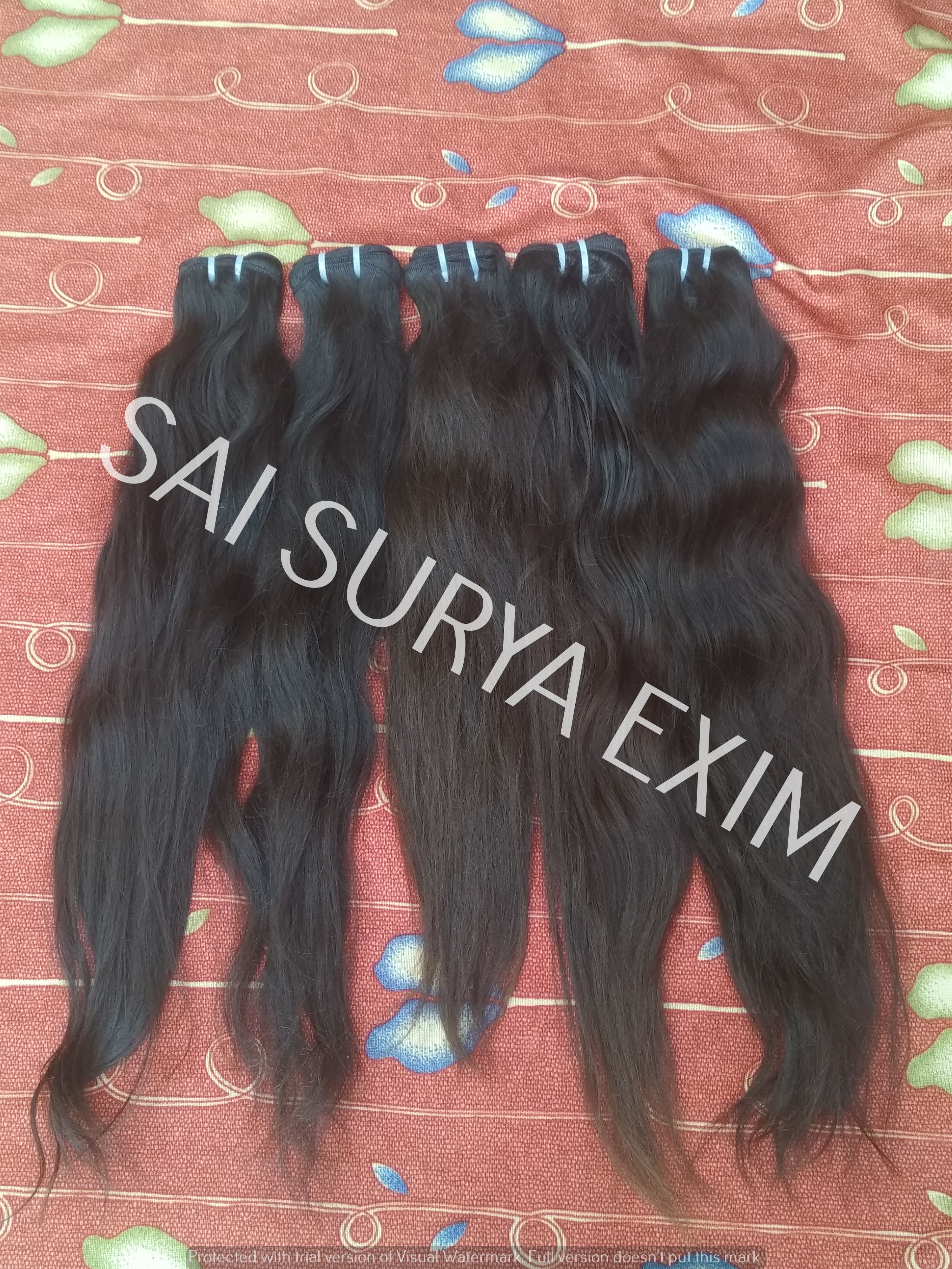 Natural Brown Indian Virgin Long Wavy Human Hair