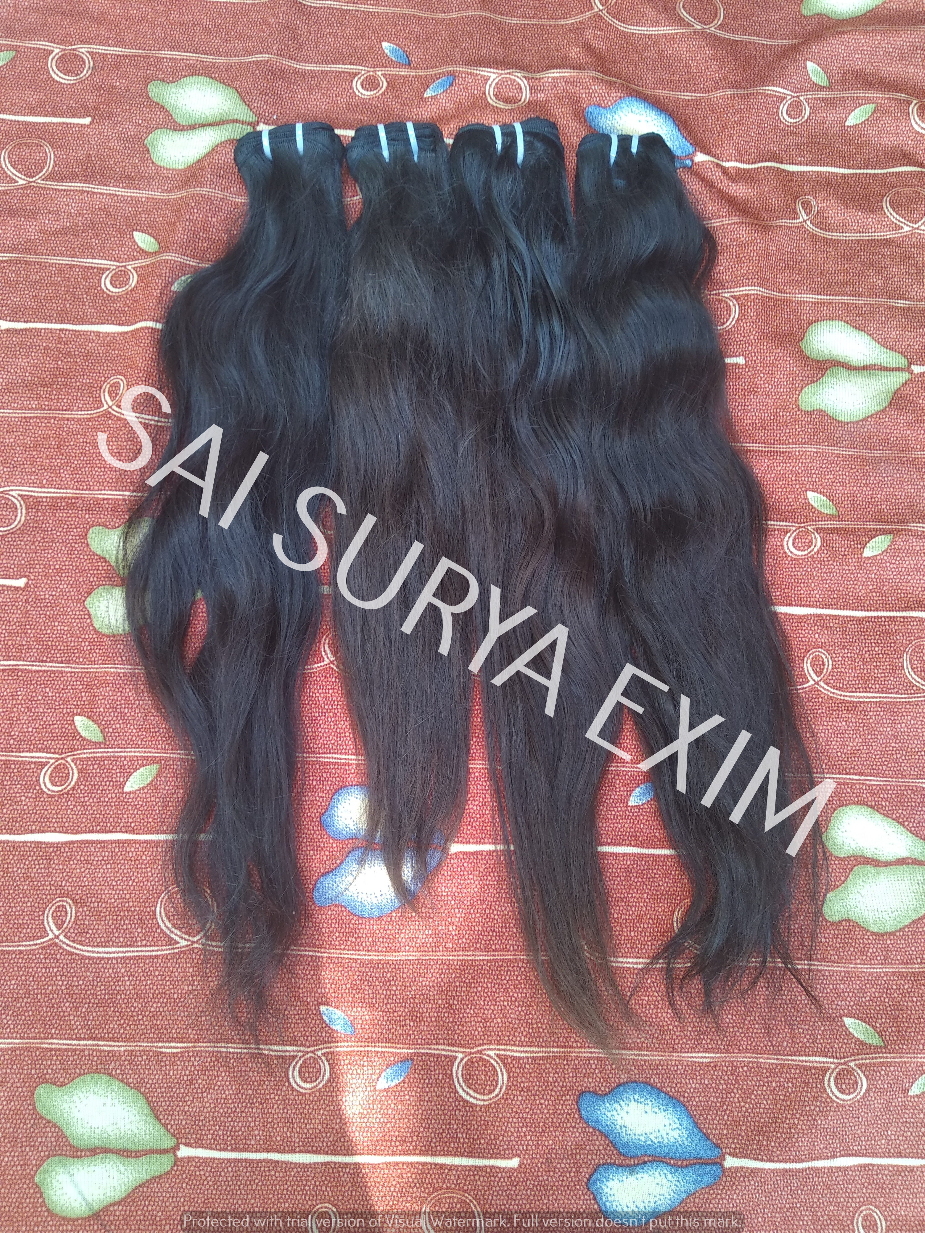Natural Brown Indian Virgin Long Wavy Human Hair