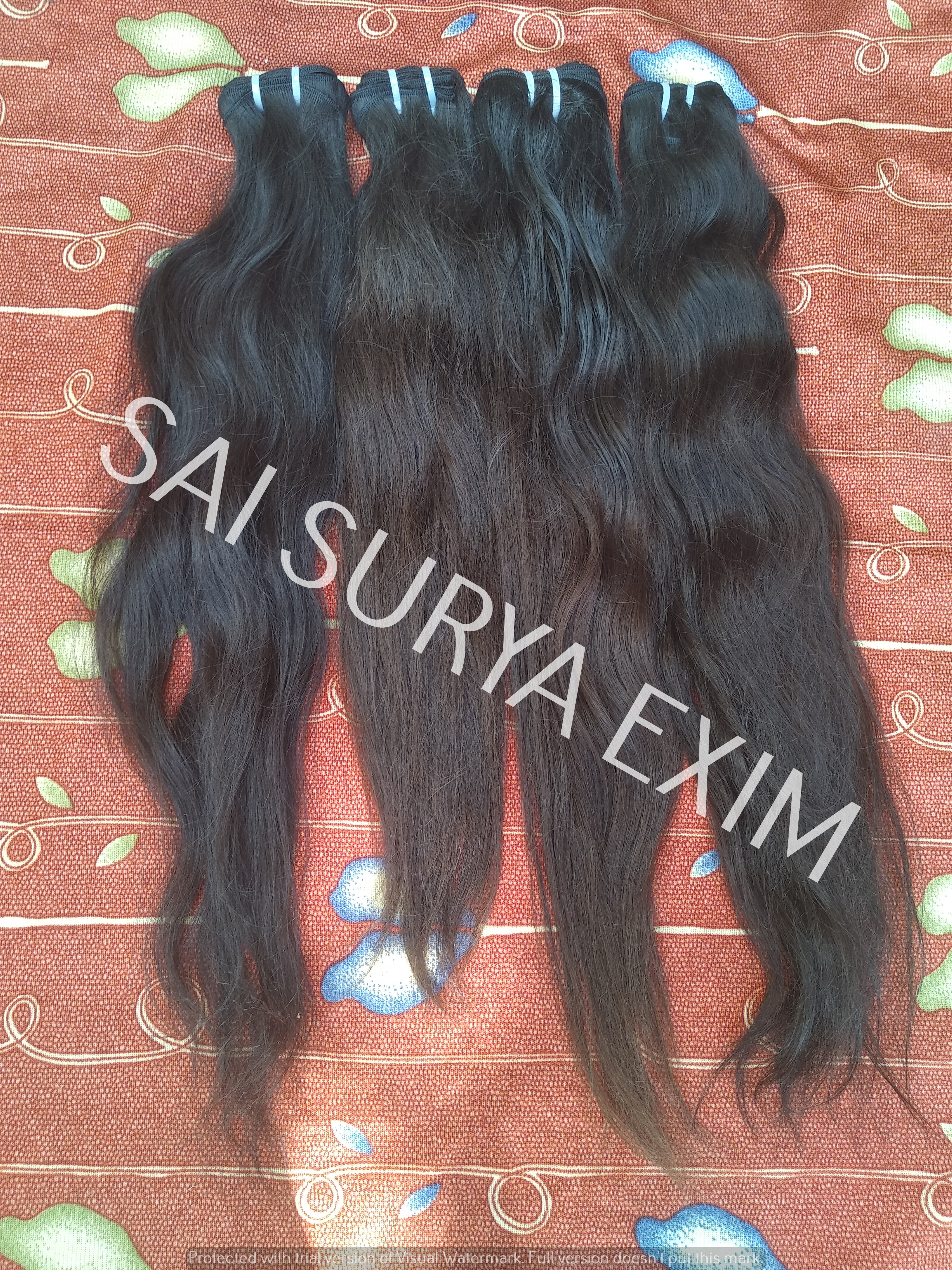 Natural Brown Indian Virgin Long Wavy Human Hair