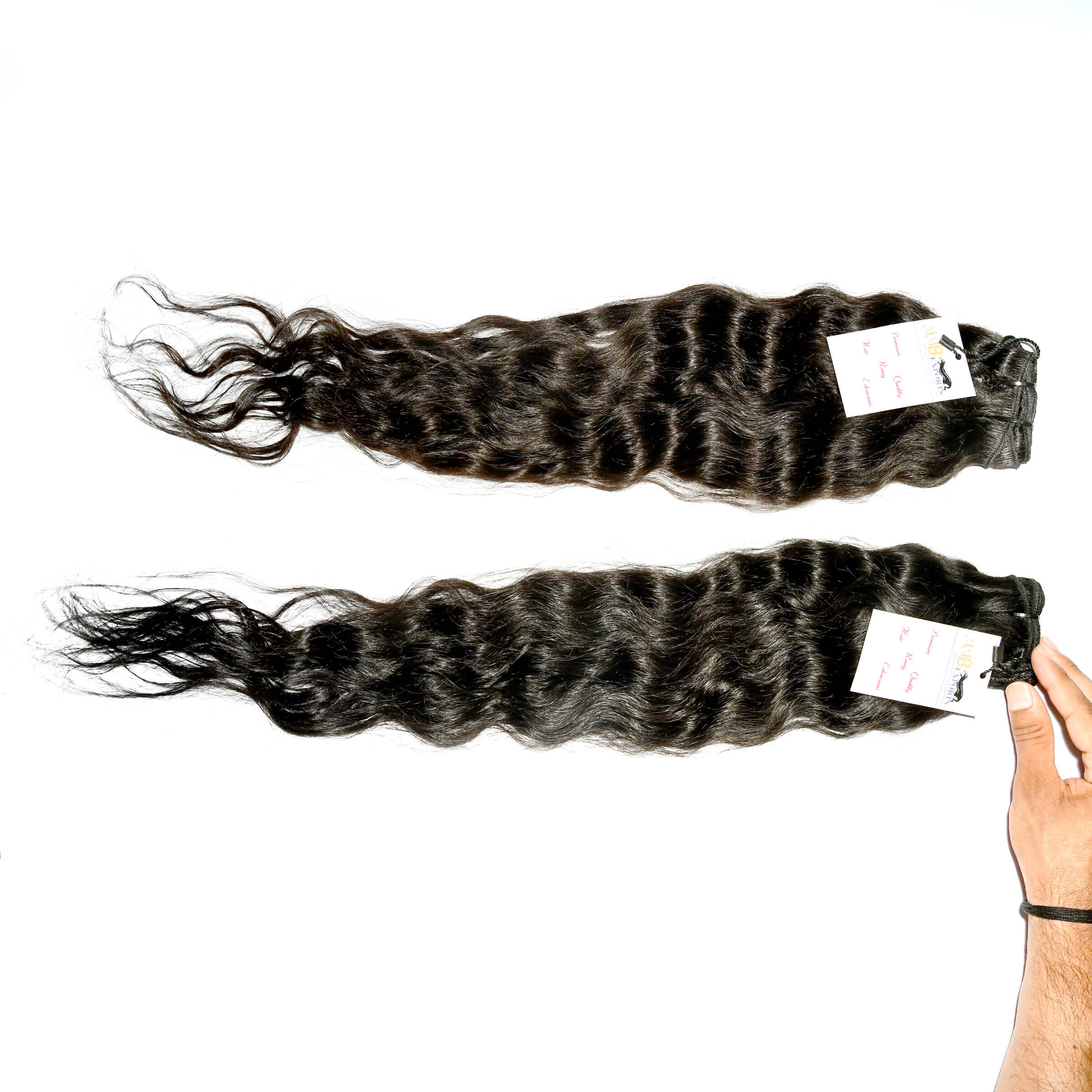 Cuticle Aligned Raw Mink Curly/wavy/straight/deep Wave Human Remy Hair - Color: Natural Black