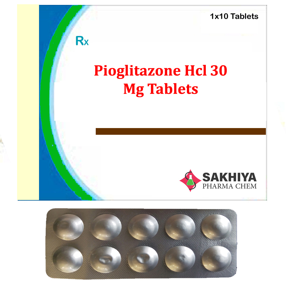 Pioglitazone Hcl 30mg Tablets General Medicines