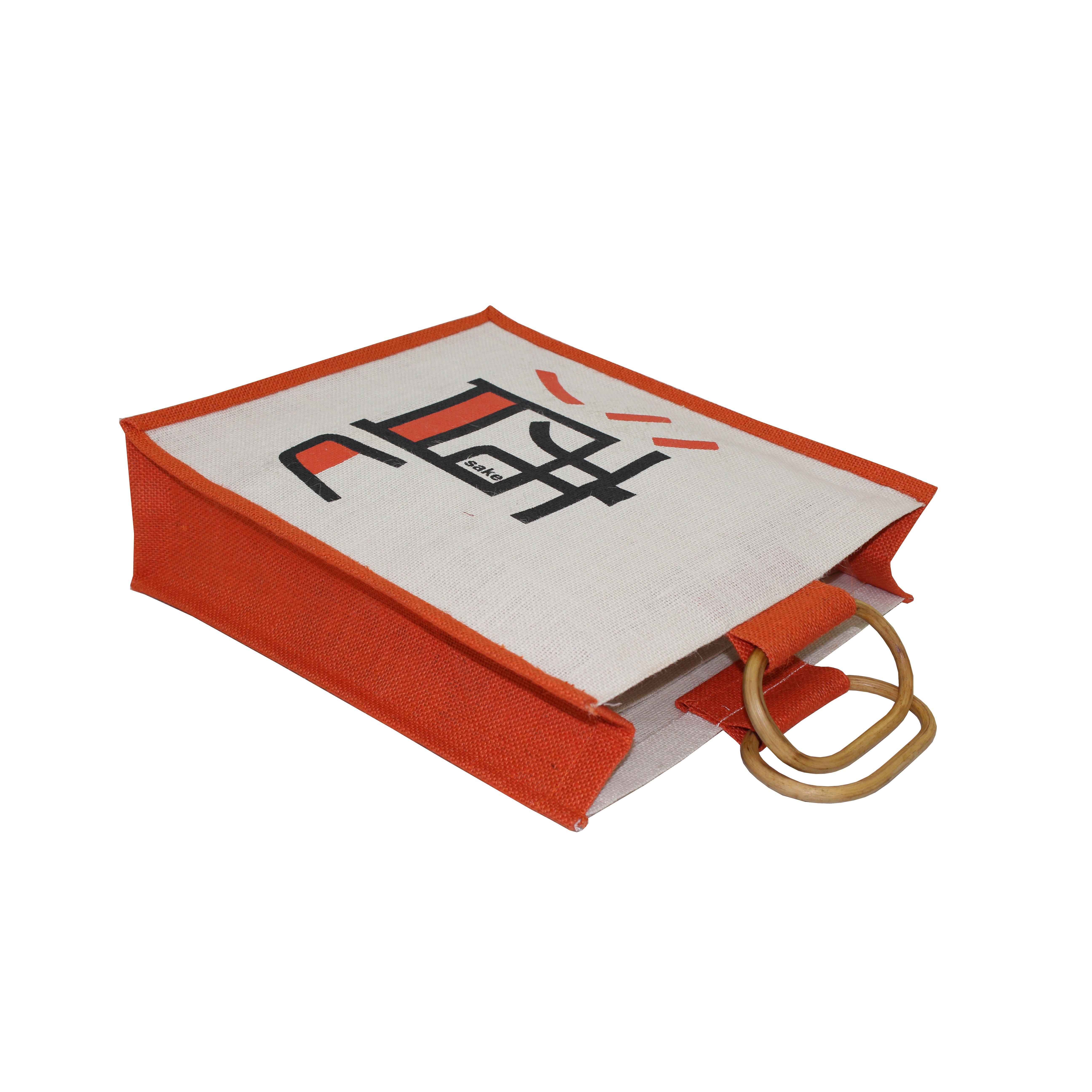 Customized Pp Laminated Jute Three Bottle Bag