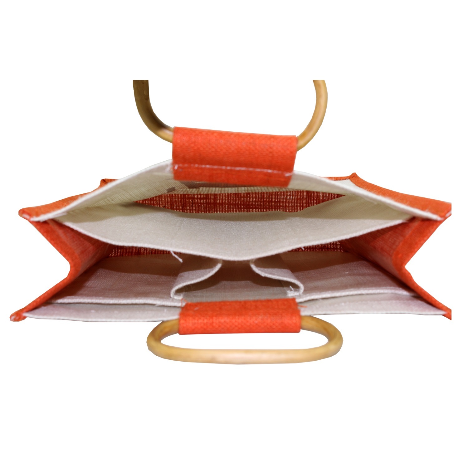Customized Pp Laminated Jute Three Bottle Bag