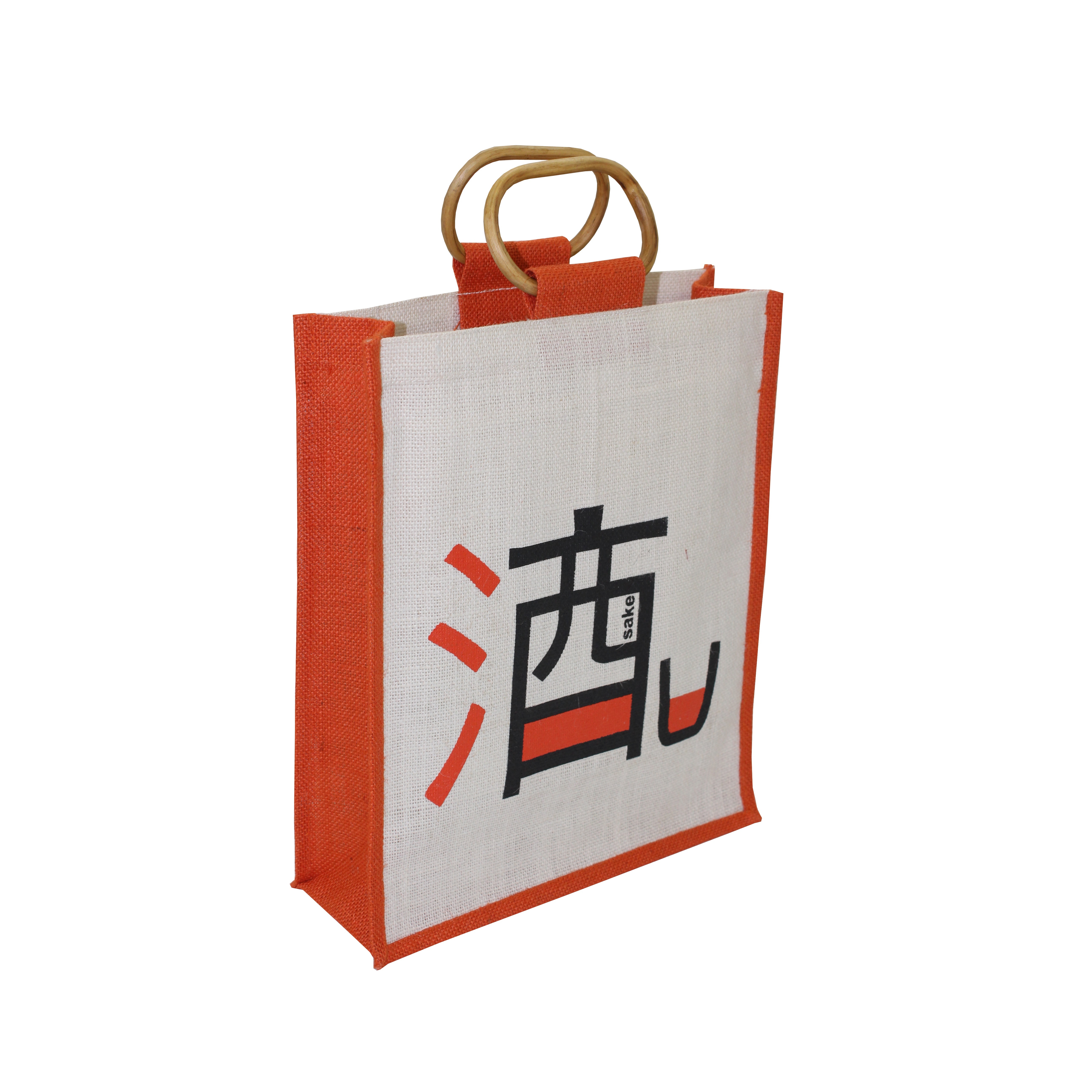 Customized Pp Laminated Jute Three Bottle Bag