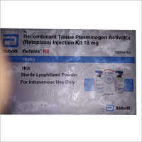 18 एमजी रिकॉम्बिनेंट टिशू प्लास्मिनोजेन एक्टिवेटर (रिटेप्लेस) इंजेक्शन किट