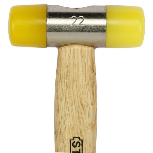 Yellow Stanley Soft Face Hammer W/ Wood Handle- 57-054