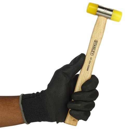 Yellow Stanley Soft Face Hammer W/ Wood Handle- 57-054