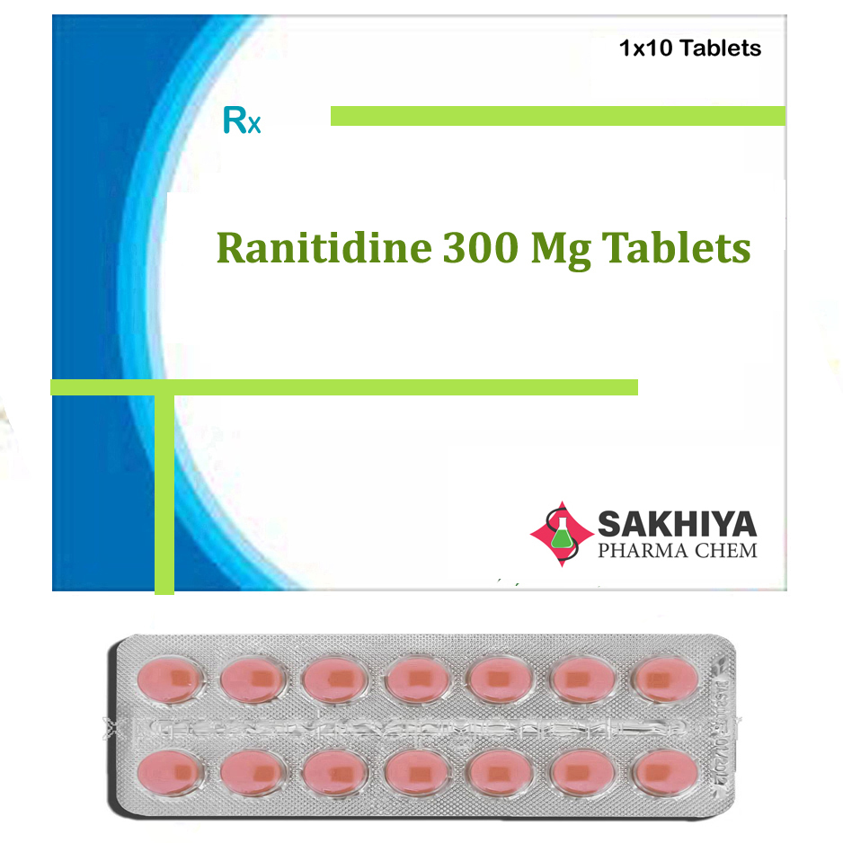 Ranitidine 300mg Tablets - 300mg Dosage, Suitable For All | Recommended For Peptic Ulcer And Gastroesophageal Reflux Disease, Room Temperature Storage