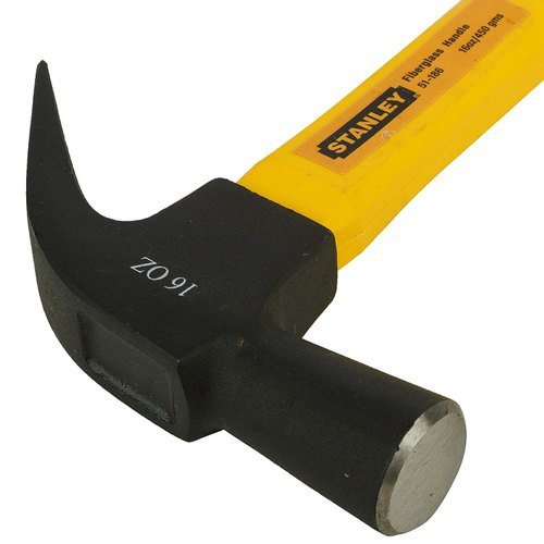 Black & Yellow Stanley Wood/ Fibre Glass Nail Hammer- 51-186