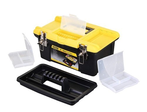 Yellow & Black Stanley Plastic Tool Box - 1-92-905