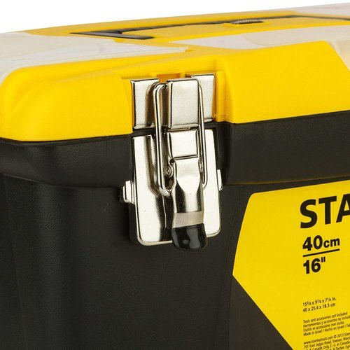 Yellow & Black Stanley Plastic Tool Box - 1-92-905