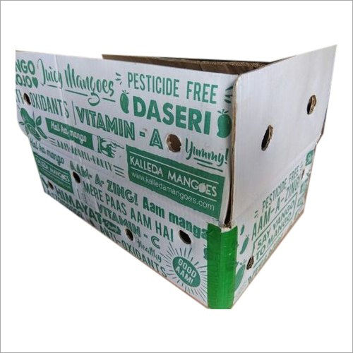 White Fruits Packaging Corrugated Box