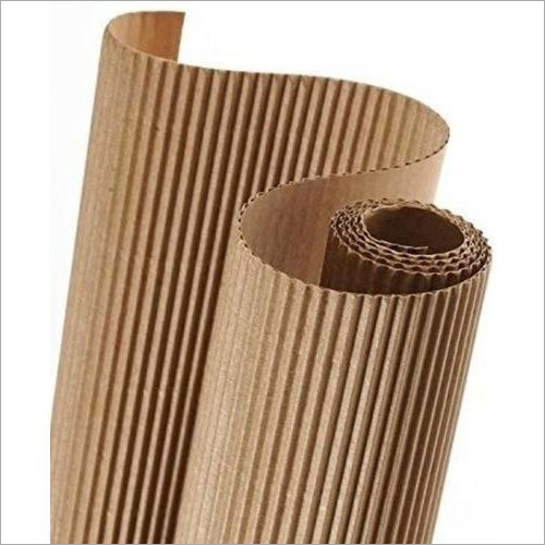 2 Ply Corrugated Paper Roll - 100 Meter Length, Brown Color, 80-120 GSM Material | Ideal for Packaging Applications
