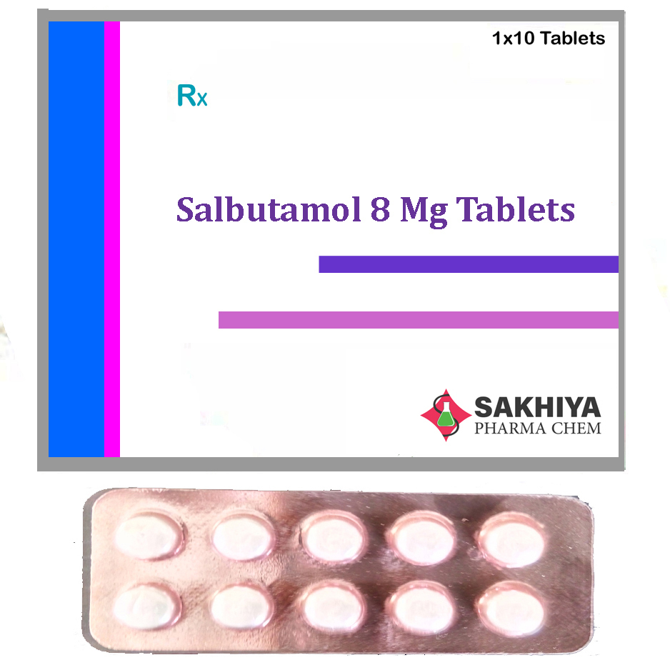 Salbutamol 8mg Tablets General Medicines
