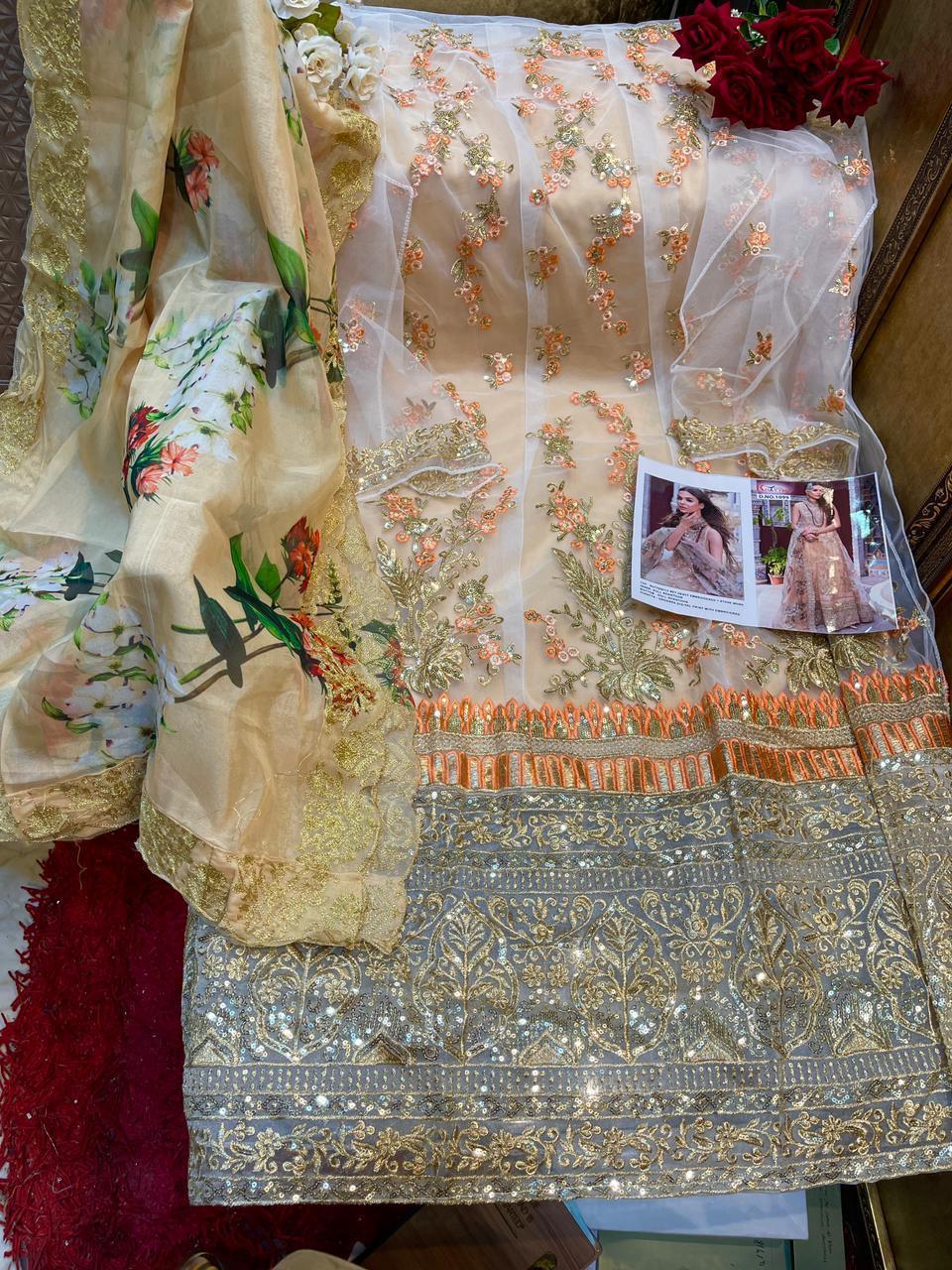 Gold Pakistani Suits