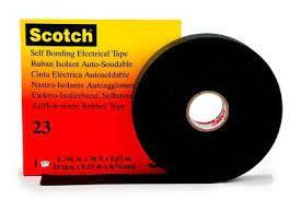 Black 3M Scotch 23 Rubber Splicing Tape 25.4Mm X 9.1M