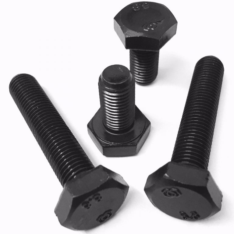 High Tensile Hex Bolts - Grade 8.8, M 6 To M 24, Length 25mm To 200mm, Full & Half Thread, Black Oxidized Finish, Din 933 Standard, Bulk 25 Kg Box