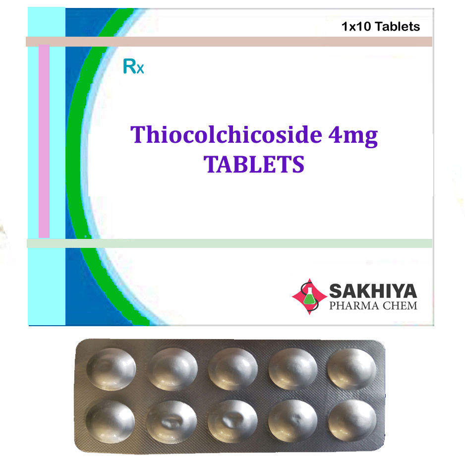 Thiocolchicoside 4mg Tablets General Medicines