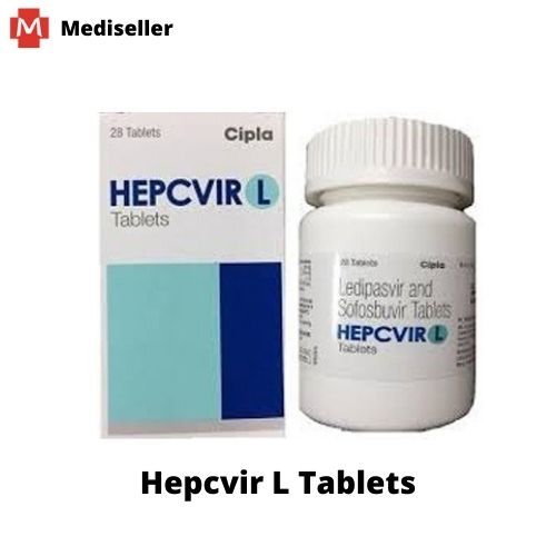Hepcvir L 90Mg/400Mg टैबलेट सामग्री: लेडिपसवीर (90Mg) + सोफोसबुवीर (400Mg)