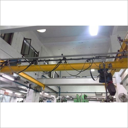 Double Girder I Beam Crane - Max Lifting Capacity 5-10 Ton, Span 20-30 M, Max Height 12 M, Electric Power Source, Yellow Color | Max Travel Speed 30 Mtr/Min, Lifting Speed 3 Mtr/Min