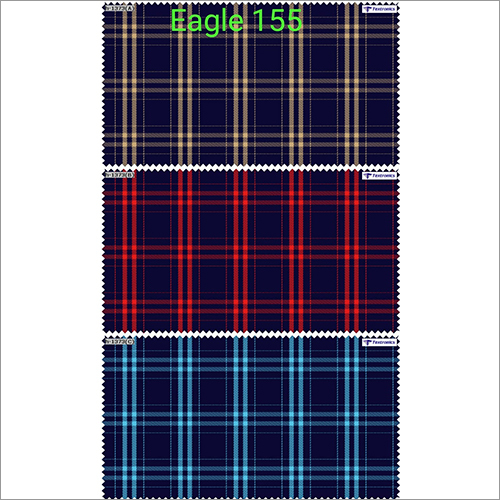 Mens Textile Shirt Fabric - Cotton Blend, Customizable Length, Available in Various Colors, Check Texture | Suitable for Garment Industries