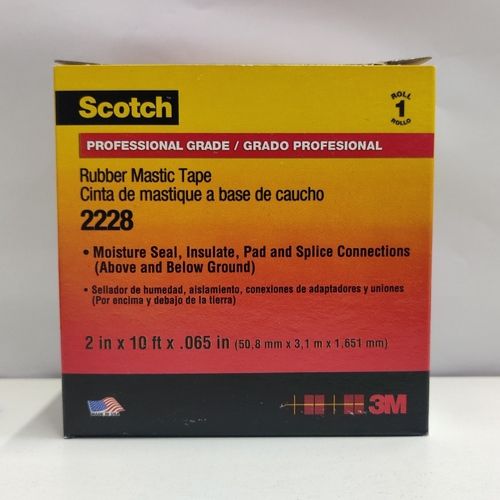 Black 3m Scotch 2228 Rubber Mastic Tape