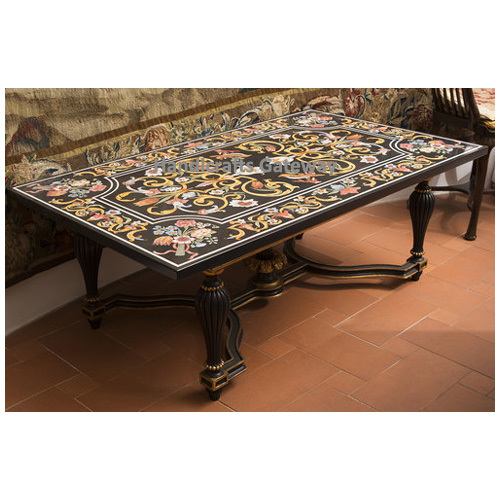 Black Handmade Solid Marble Home Decorative Furniture