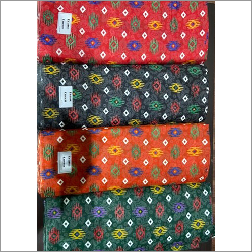 Multi Colour Brasso Fabric - Natural Yarn, Custom Lengths, Various Colors | Washable, Versatile for Garment Industries, Intricate Patterns