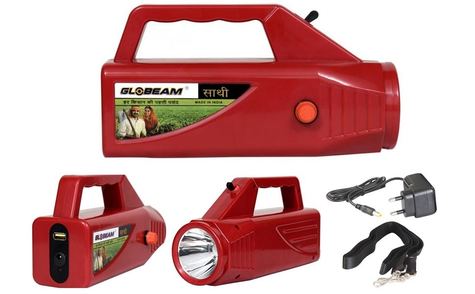 Globeam - Saathi Kisan Torch Having 4500 Mah Battery