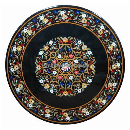 Indian Black Stone Coffee Table Top
