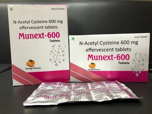 एन-एसिटाइल सिस्टीन एफ़र्जेसेंट टैबलेट को ठंडी और सूखी जगह पर स्टोर करें.