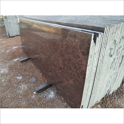Red Tiger Granite - Polished Slabs 8x3 Feet, Red Color, Thickness 16 To 18 Mm | Ideal For Flooring, Counter Tops, And Table Tops