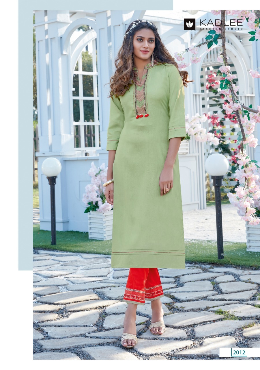 Dry Cleaning Swara Vol 3 By Kadlee Rayon Kurtis With Pant
