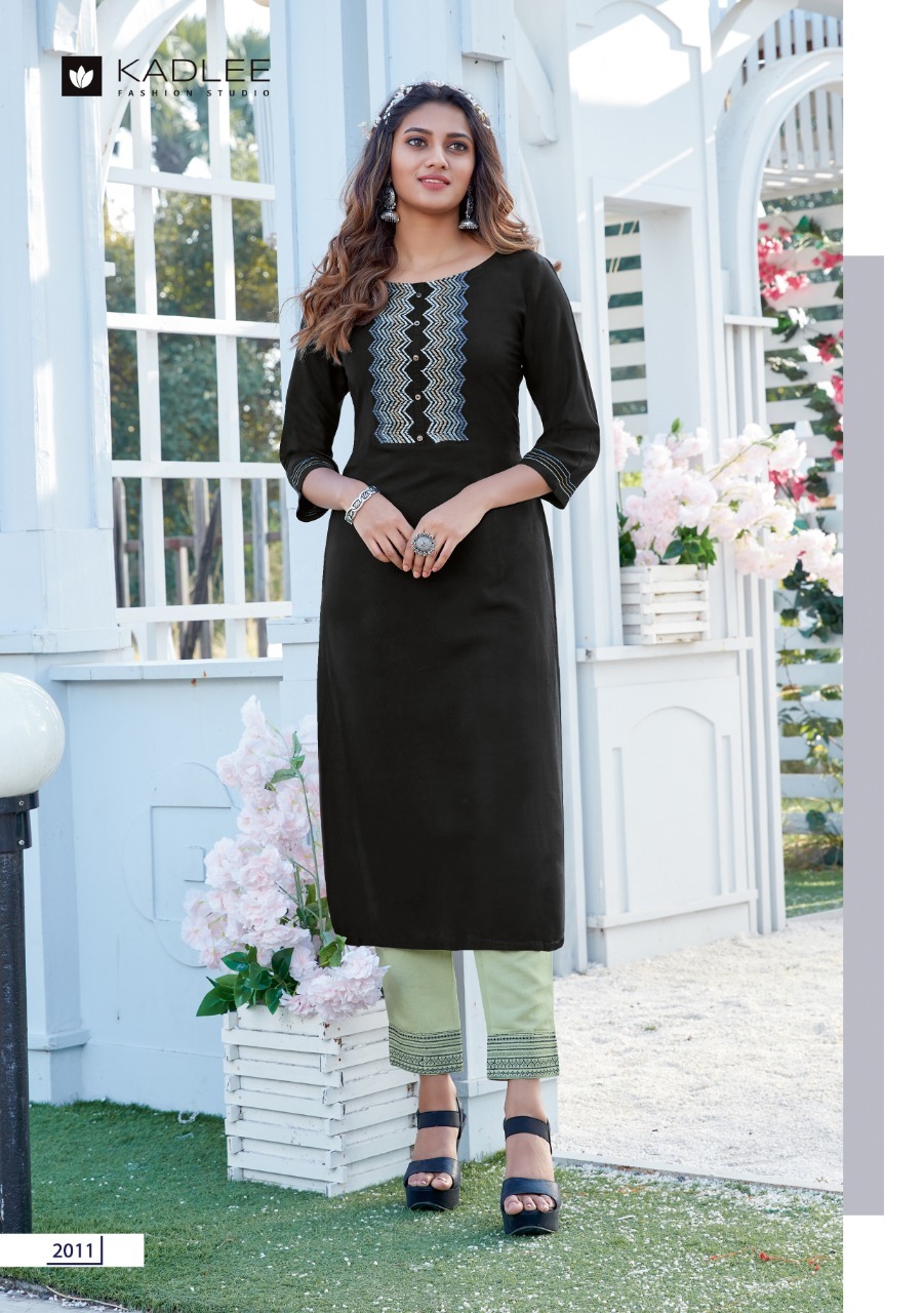 Dry Cleaning Swara Vol 3 By Kadlee Rayon Kurtis With Pant