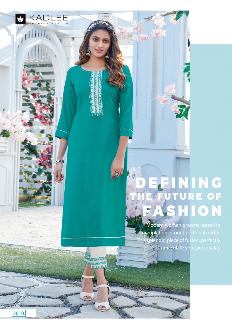 Dry Cleaning Swara Vol 3 By Kadlee Rayon Kurtis With Pant