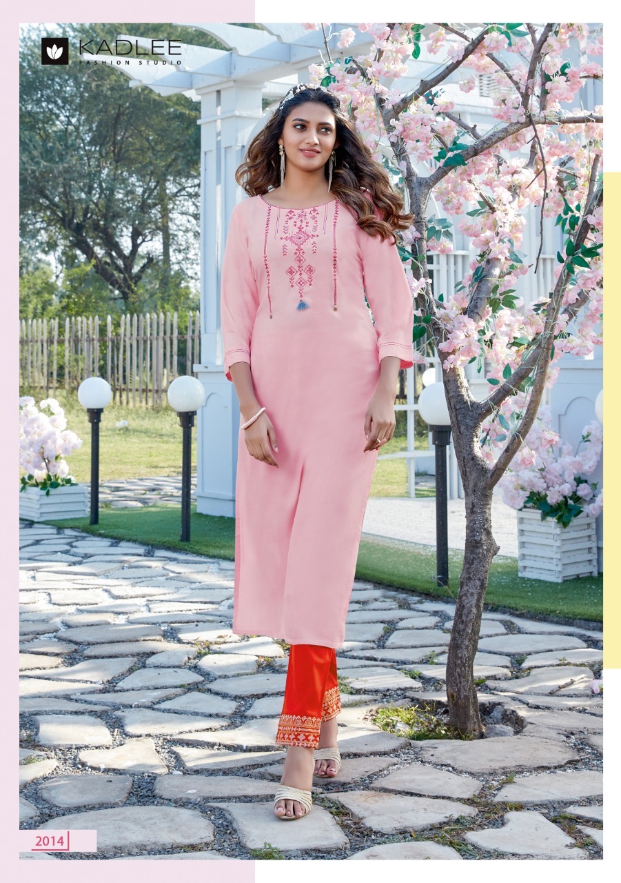 Dry Cleaning Swara Vol 3 By Kadlee Rayon Kurtis With Pant