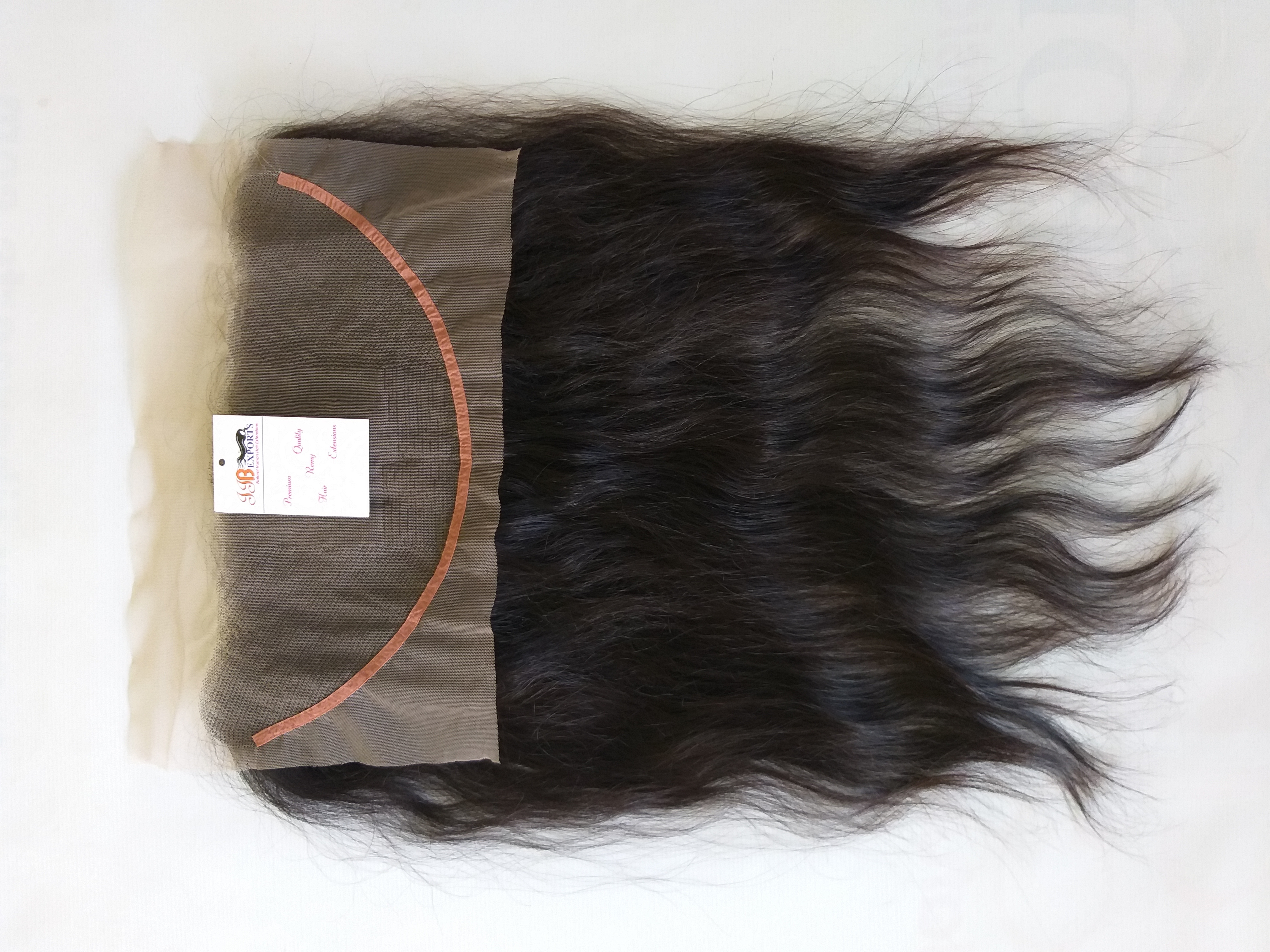 Mink Brazilian Virgin Human Hair Bundles With Lace Frontal Closure 9a Virgin Hair Bundles - Color: Natural Black