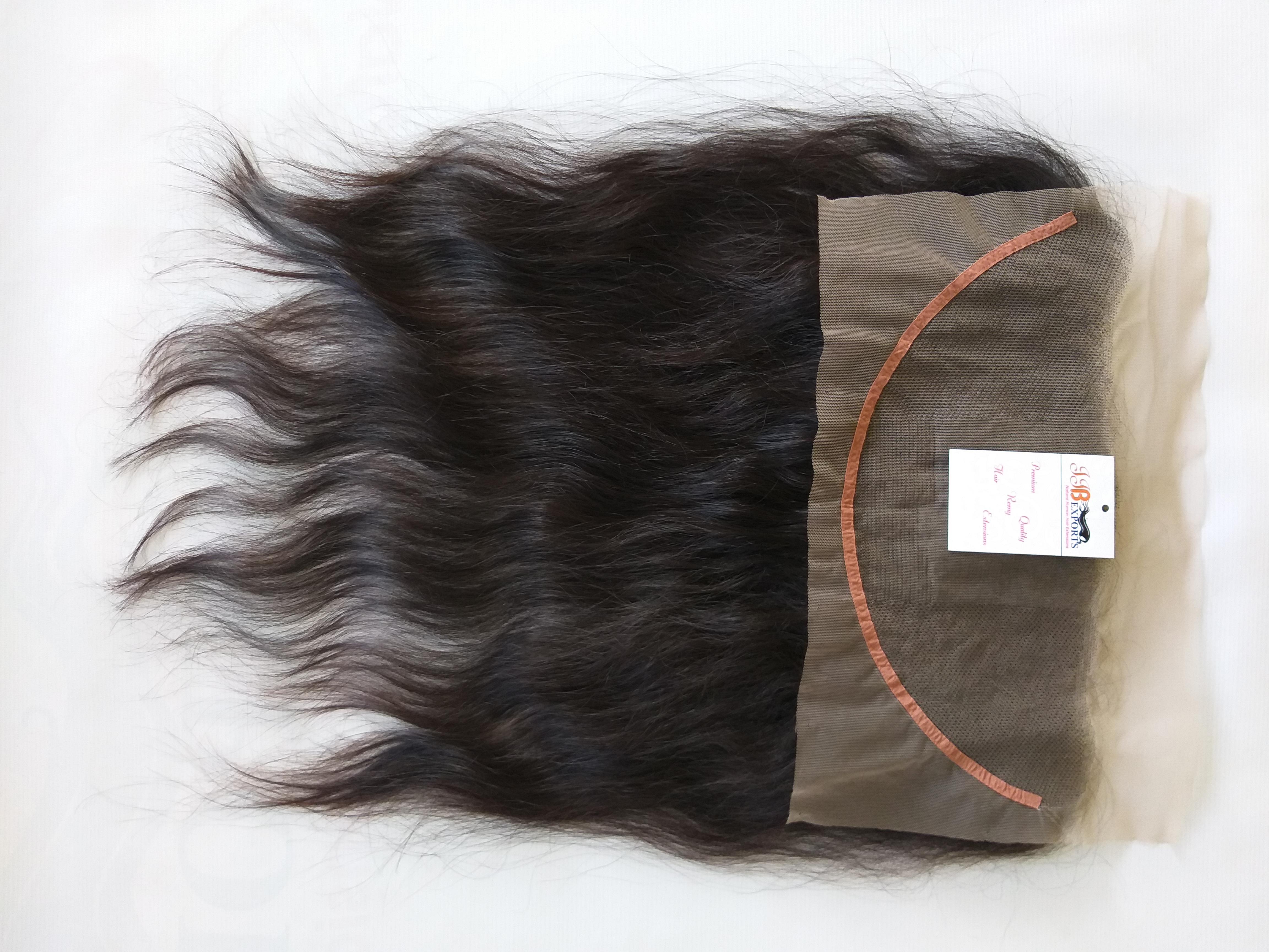 Mink Brazilian Virgin Human Hair Bundles With Lace Frontal Closure 9a Virgin Hair Bundles - Color: Natural Black
