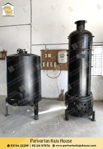 Cashew Steam Cooker With Boiler - Mild Steel, 2.6 Ft X 2.6 Ft X 8.8 Ft | 125kg-2000kg Batch Capacity, Automatic Operation, Low Maintenance, Easy Installation