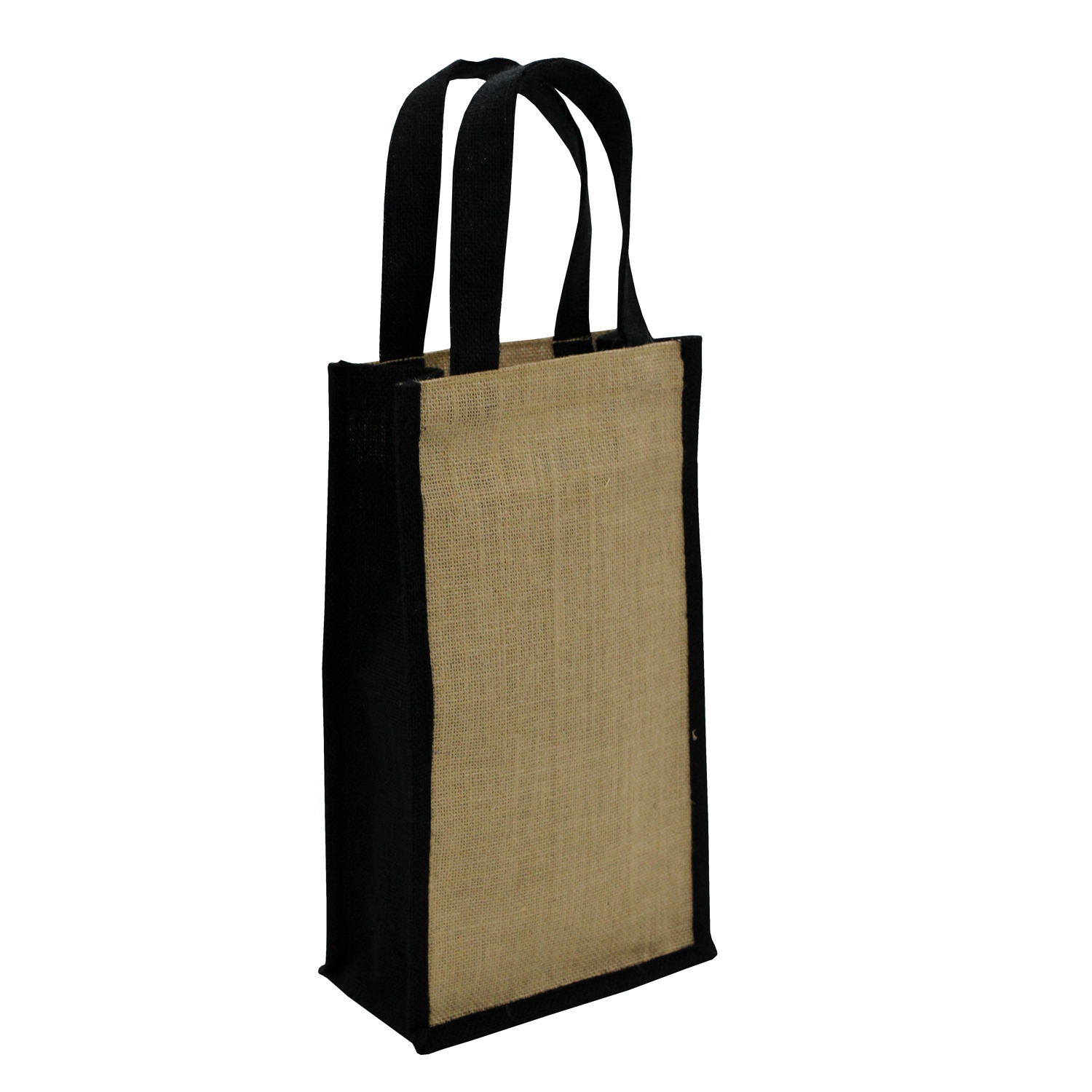 Natural Jute Two Bottle Bag