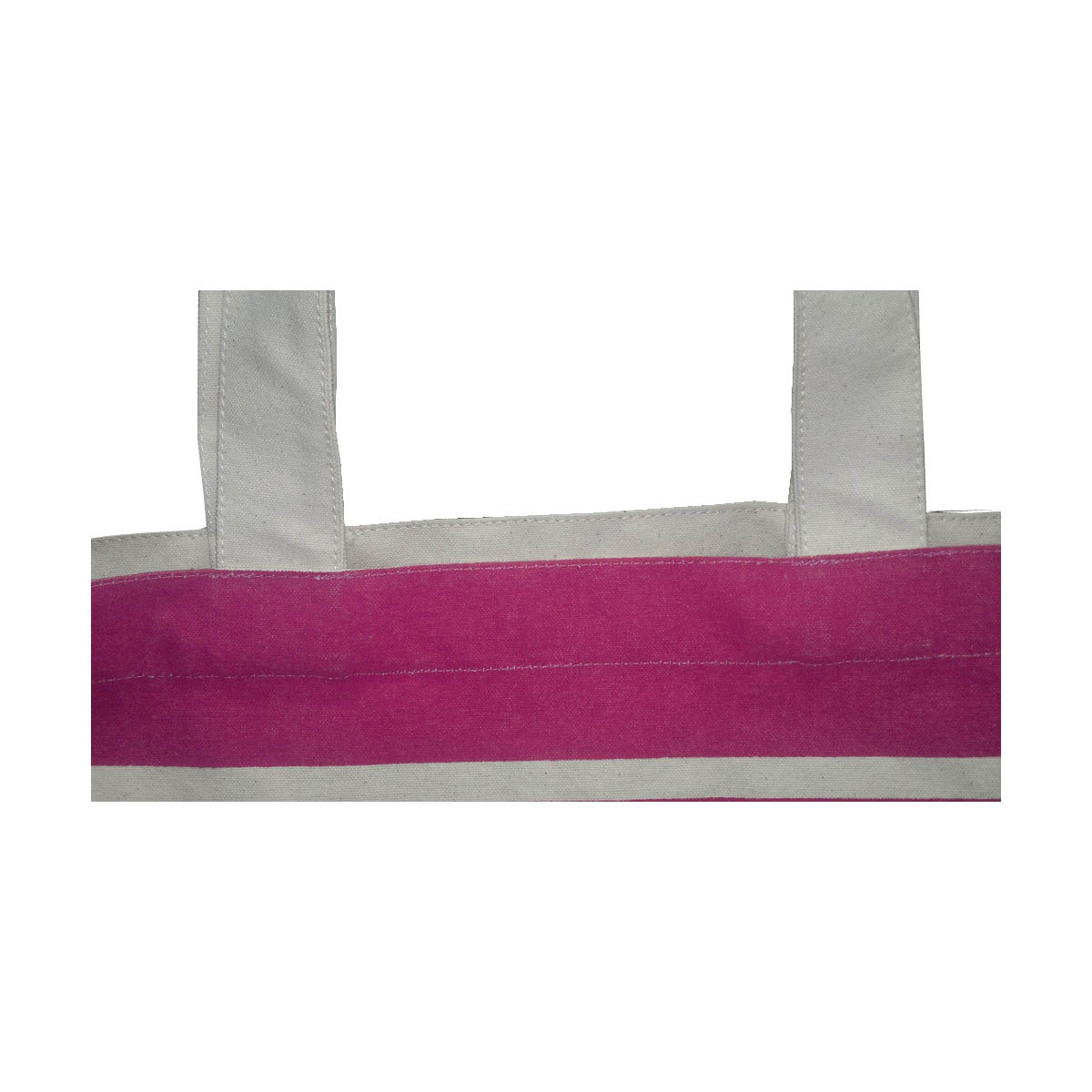 Canvas Tote Bag With Striped Print Capacity: 5 Kgs Kg/day